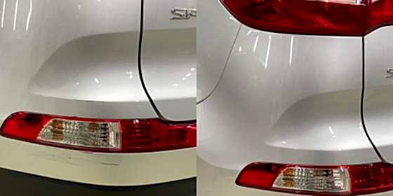Покраска заднего бампера Kia Sportage